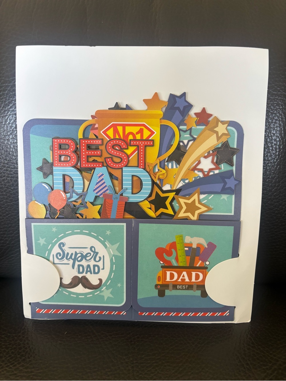 “Best Dad" Father’s Day Pop Up Card - Picture 6 of 8